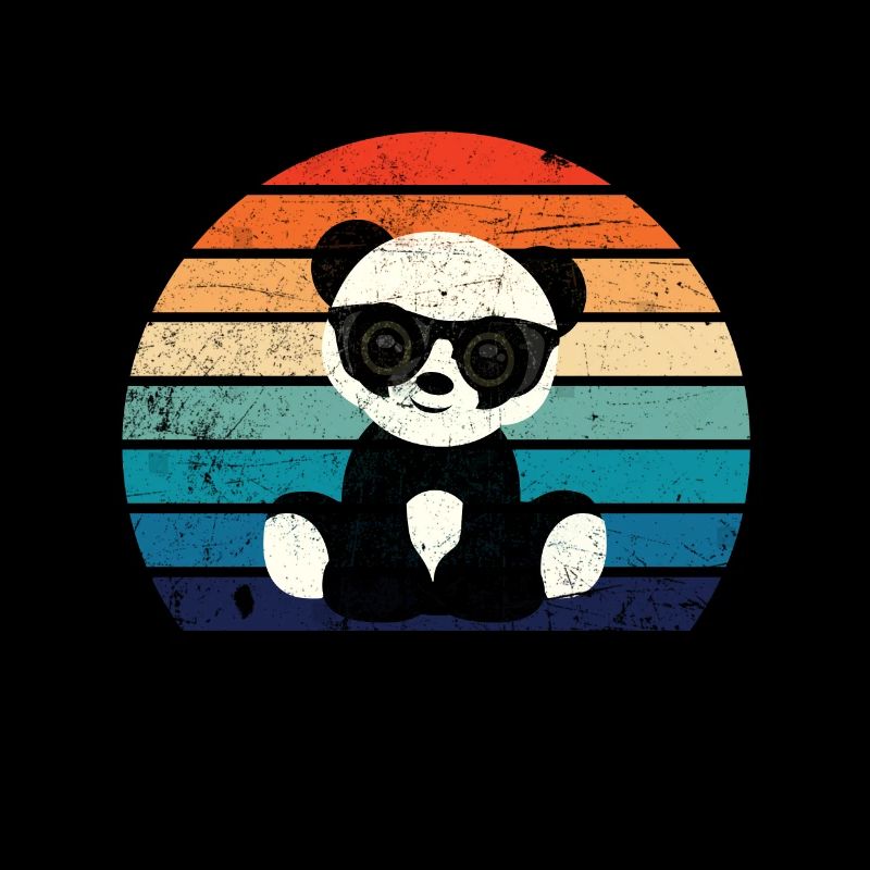 Panda avec des lunettes de soleil