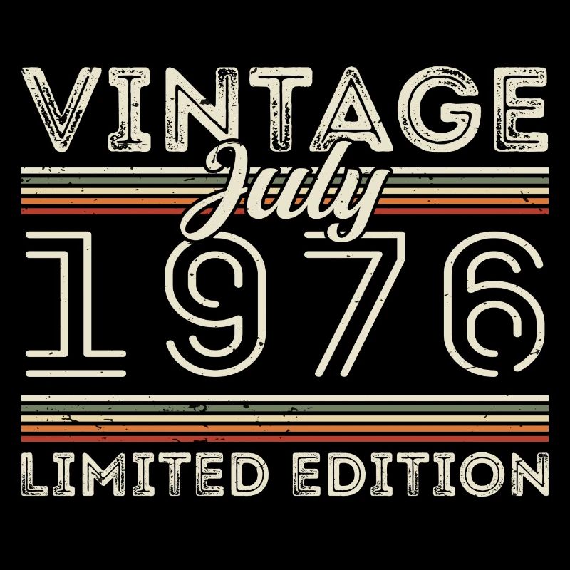 Juli 1976 Juli Geburtstagsgeschenk Juli 1976