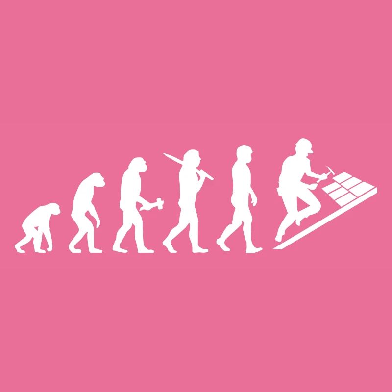 Dachdecker Dachklempner Evolution Geschenk