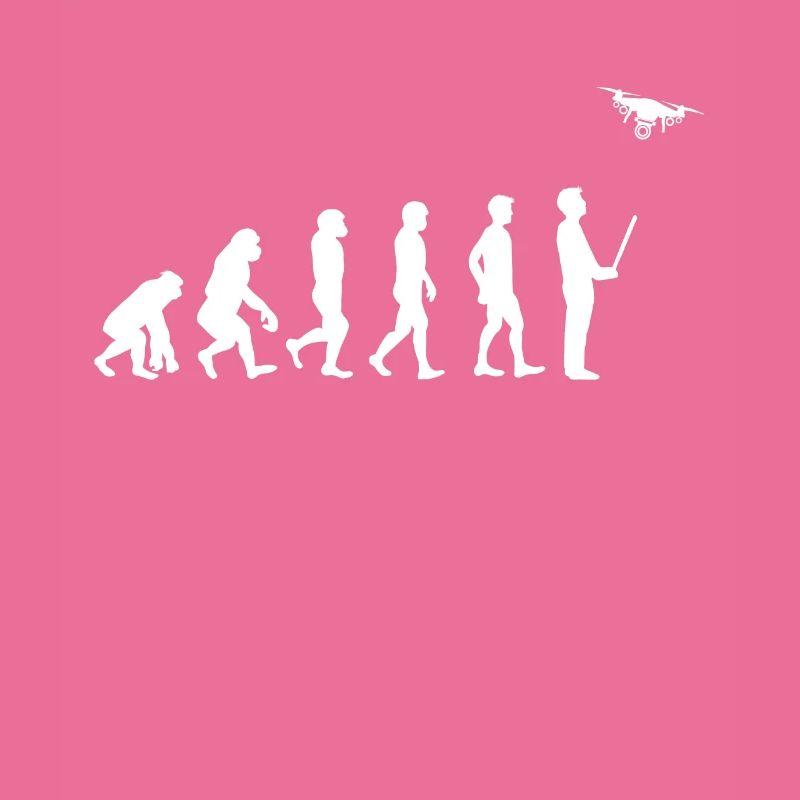 Evolution Drohne Shirt Geschenk Drone Pilot