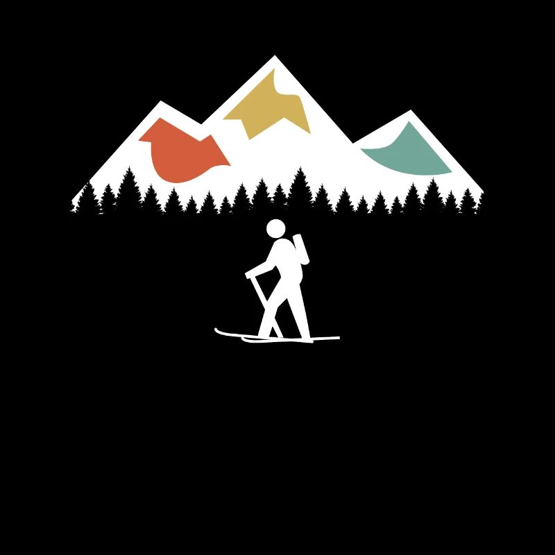 Vintage Retro Ski ski de randonnée