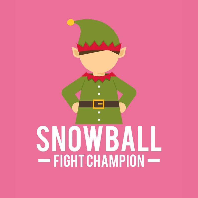 Eleven Christmas Elves Snowball Fight