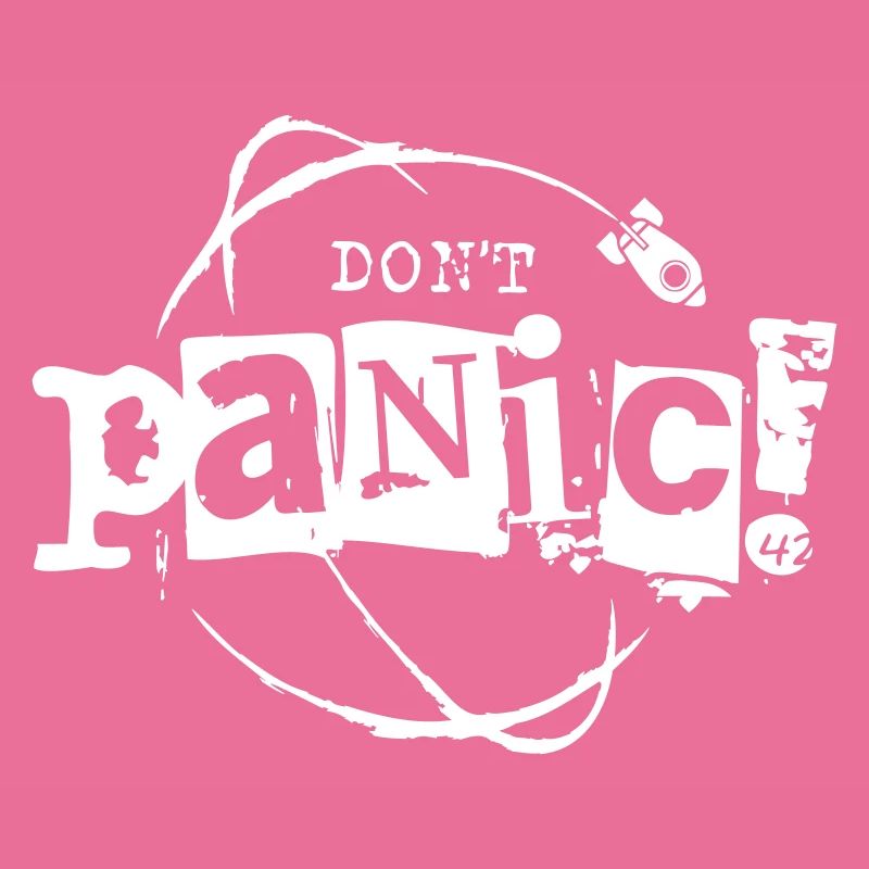 Don't Panic Galaxy Rakete Raumschiff 42