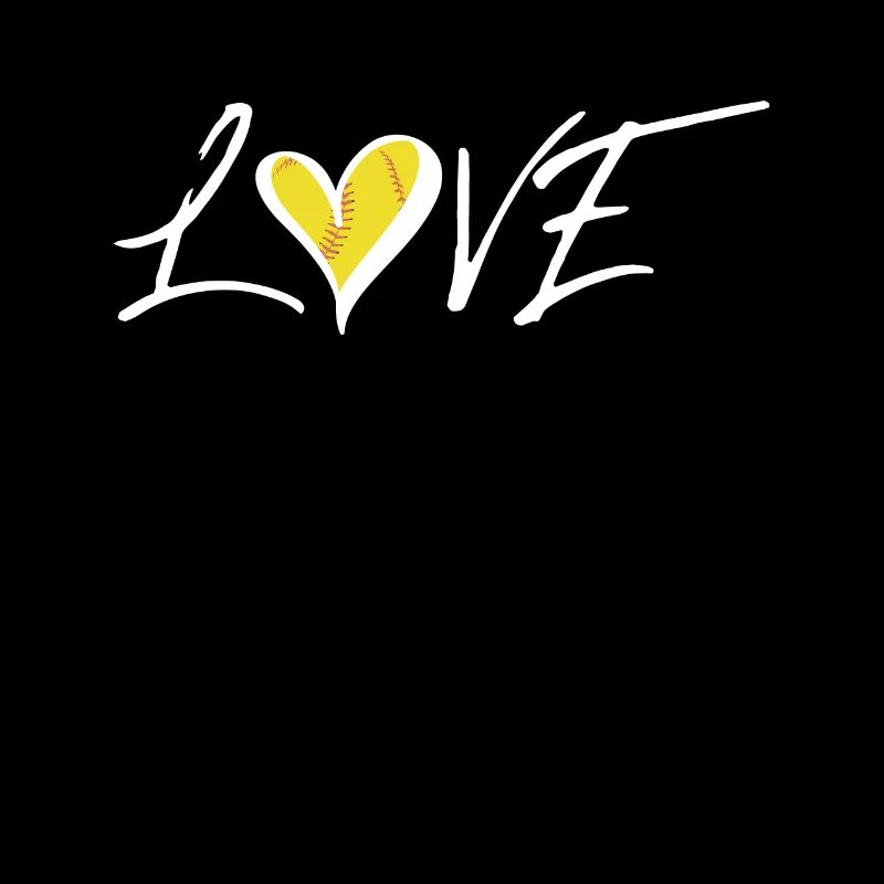 Love Softball Shirt Geschenk