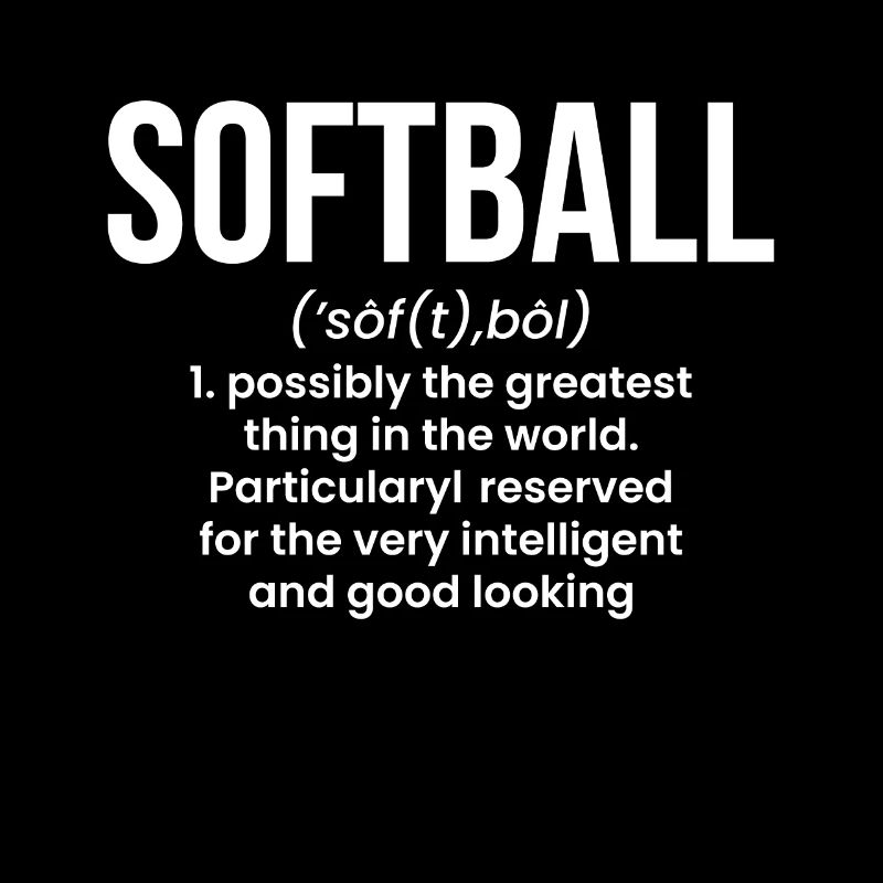 Softball Definition Shirt Geschenk
