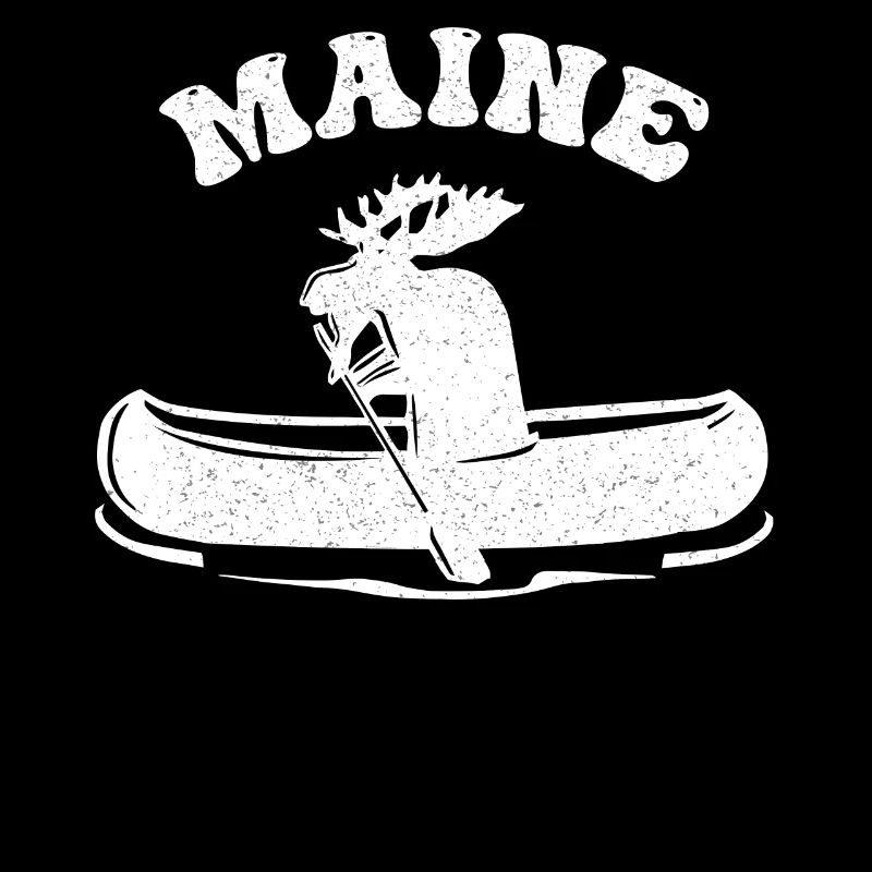 Maine, Paddelnder Elch