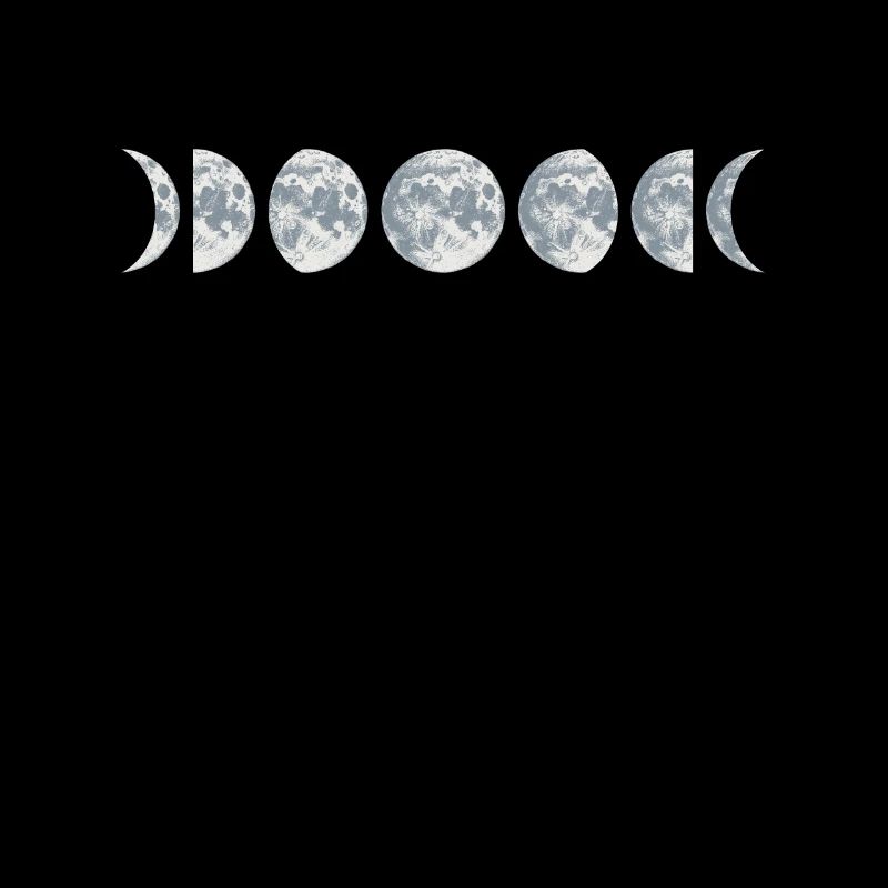 Phases de la lune / cadeau spatial / T-shirts / phases des phases de la lune