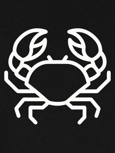 Minimalistische Krabbe online