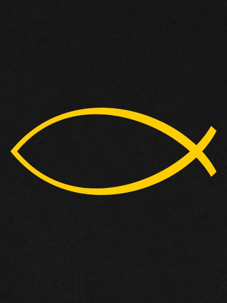 Ichtus fish yellow