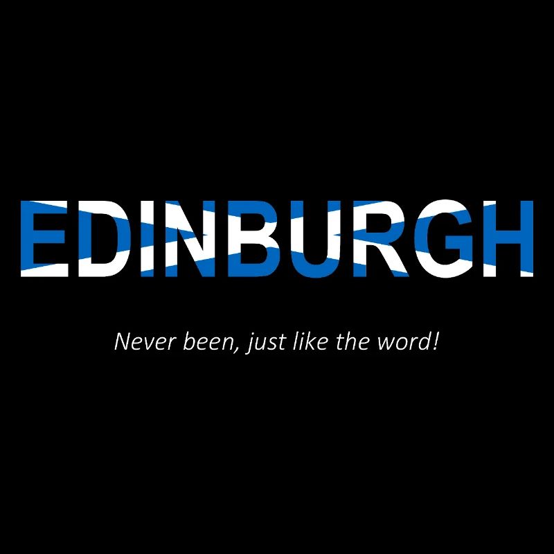 Edinburgh Humorous Word Art Design