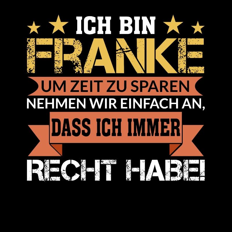 Franke Franken Fränkisch Spruch Geschenk