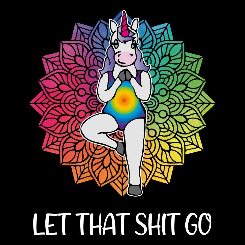 Drôle de Yoga Licorne sort cadeau de Mandala