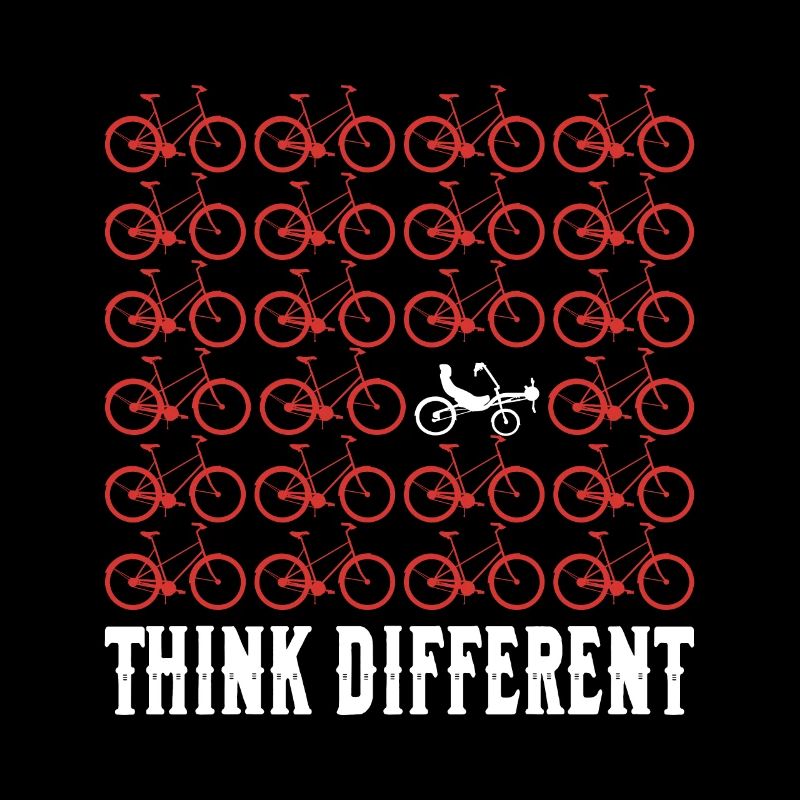 Think Different - Fahrrad Spruch