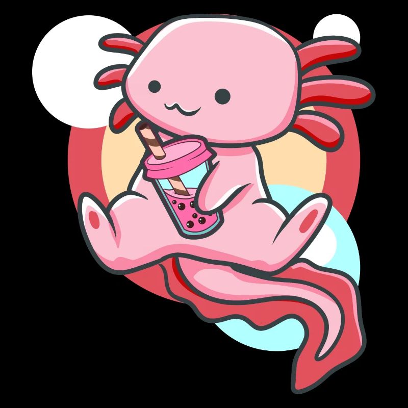 Axolotl and Bubble Tea