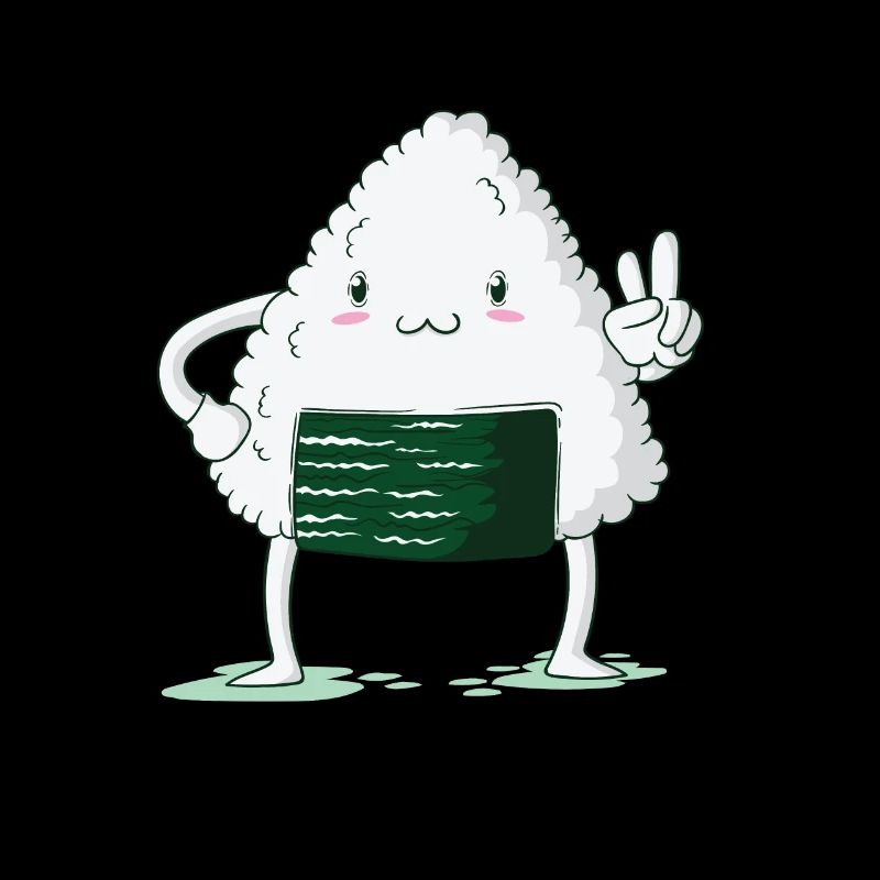 Onigiri zeigt Peace Zeichen