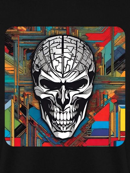 Totenkopf im Retro Style
