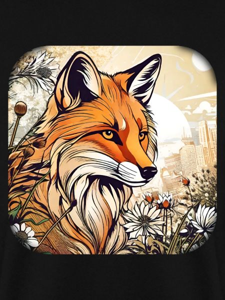Fuchs mit Blumen