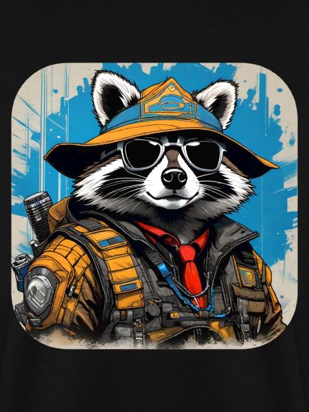 Cooler Cyberspace Waschbär