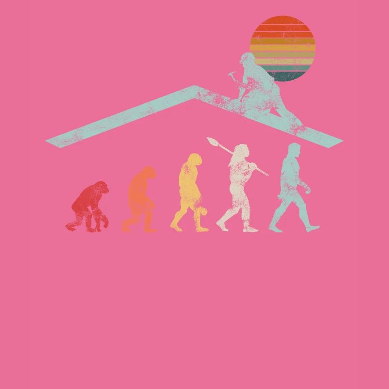 Dachdecker Handwerker Zimmermann Evolution Geschen