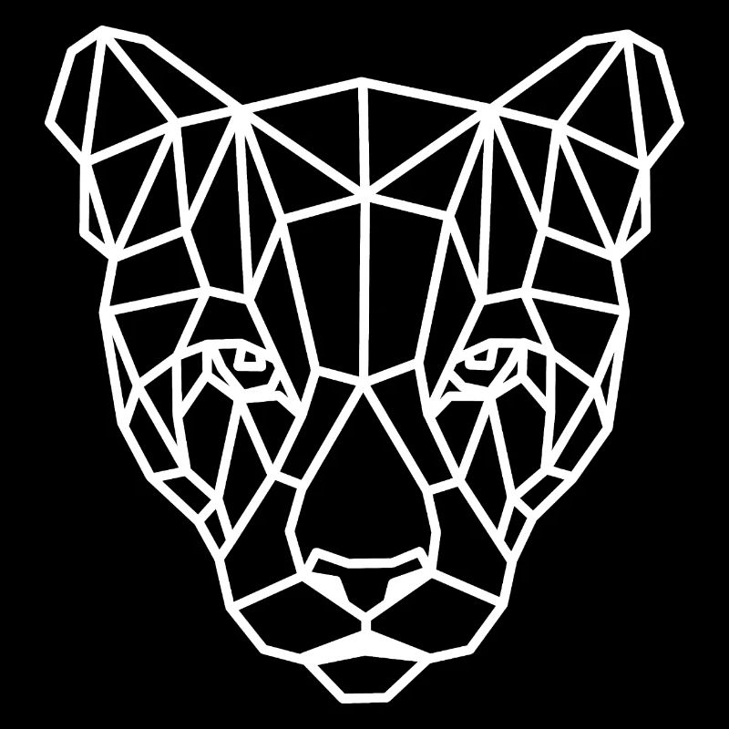 Head Geometric Jaguar