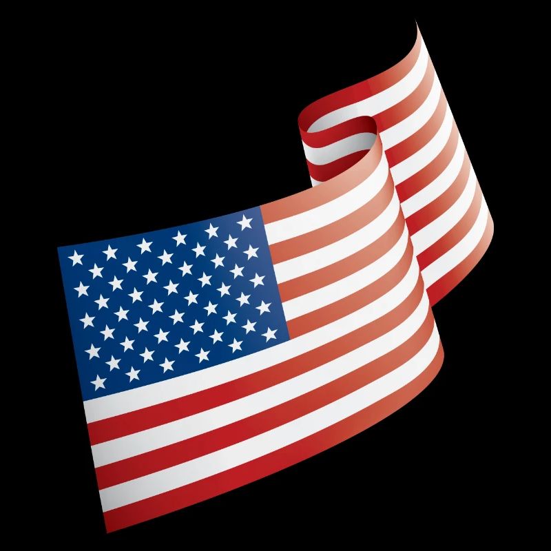 Flagge der USA im Wind