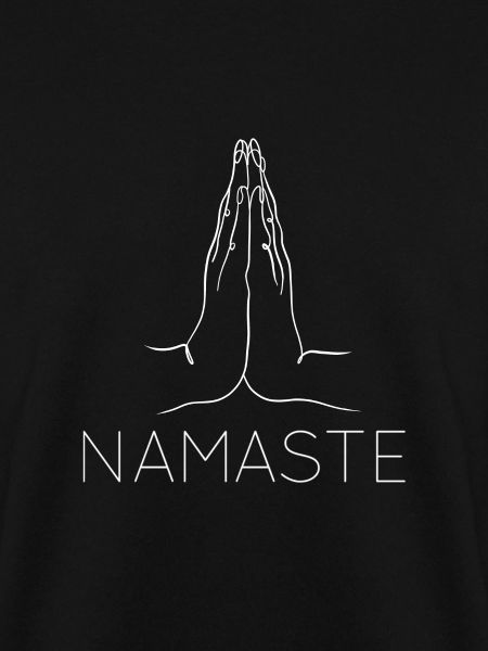 Namaste Handbewegung In weiss