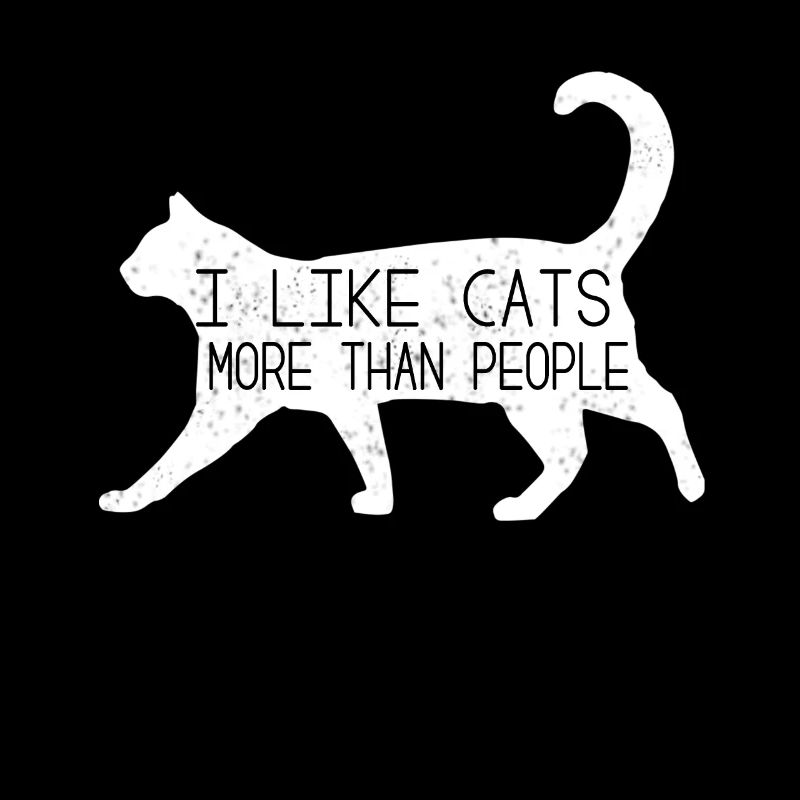 J'aime les chats mieux que les gens idée cadeau