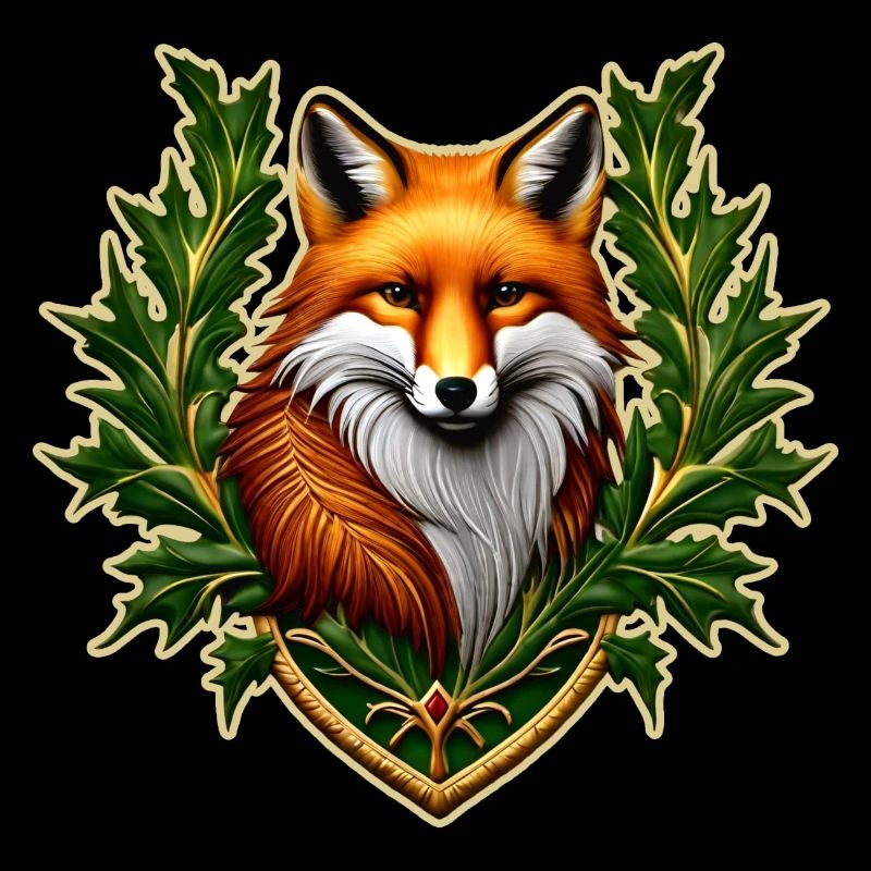 Wappen mit Fuchs