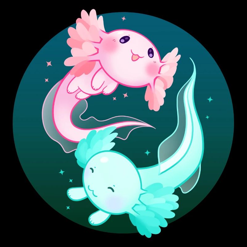 Axolotl Yin Yang