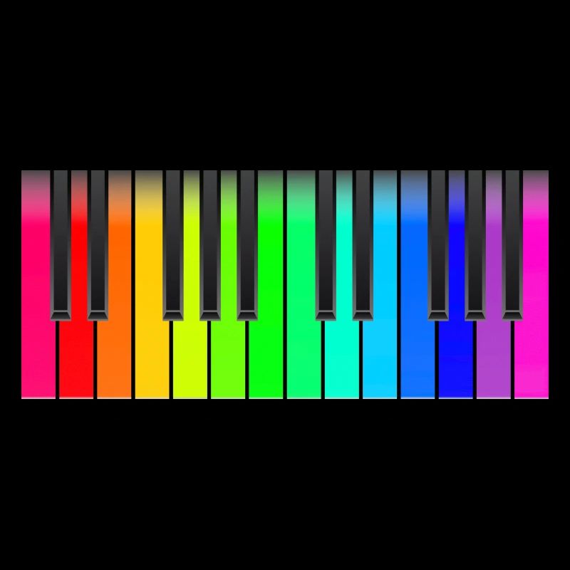 Klaviatur Regenbogen