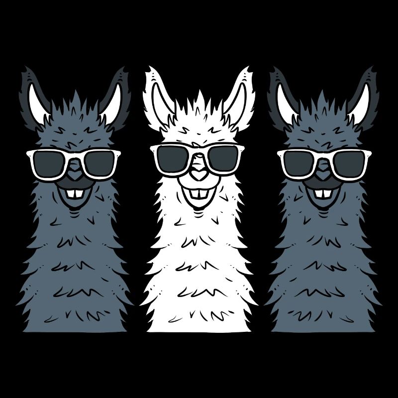 Cool Alpaga Cartoon Lama Herder