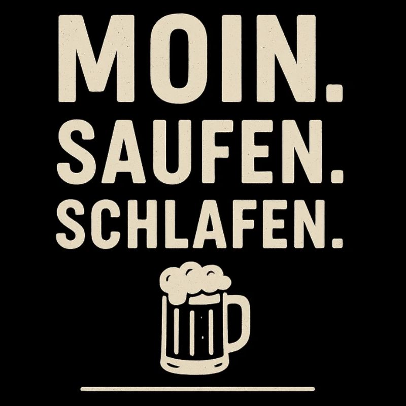 Moin, Drinking, Sleeping, Beer, Humor