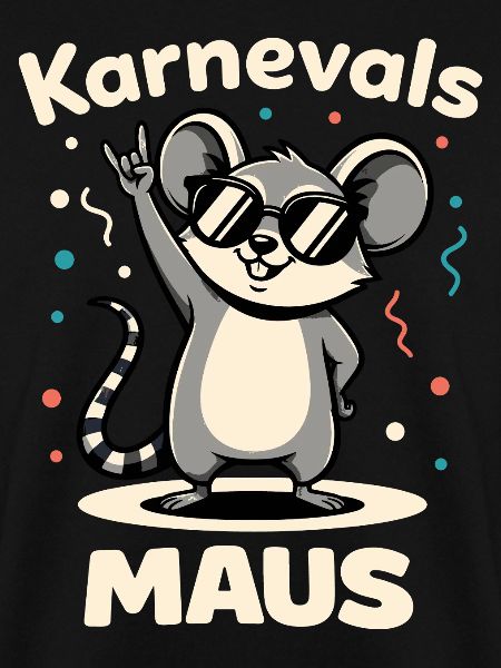Karneval Rockmusik Karnevalsmaus Niedlich