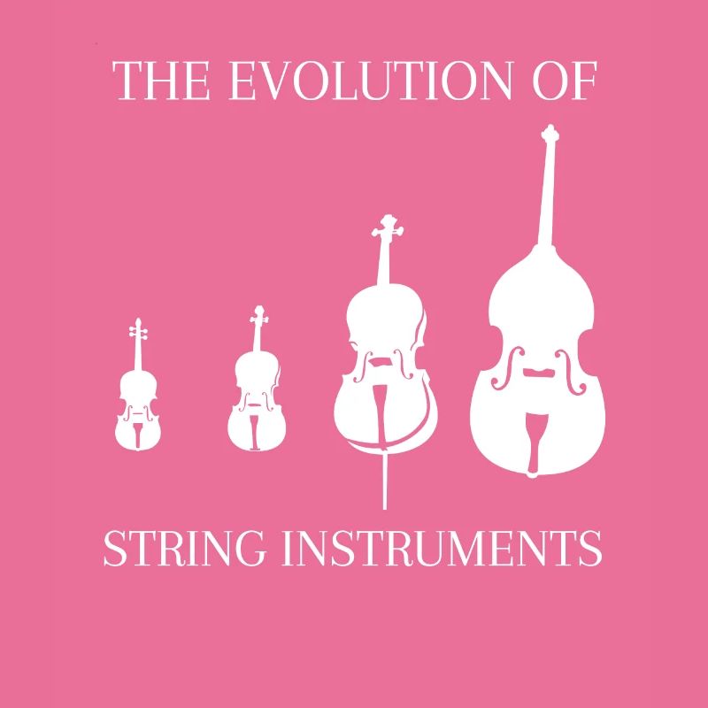 Kontrabass Spruch Streichinstrumente Evolution