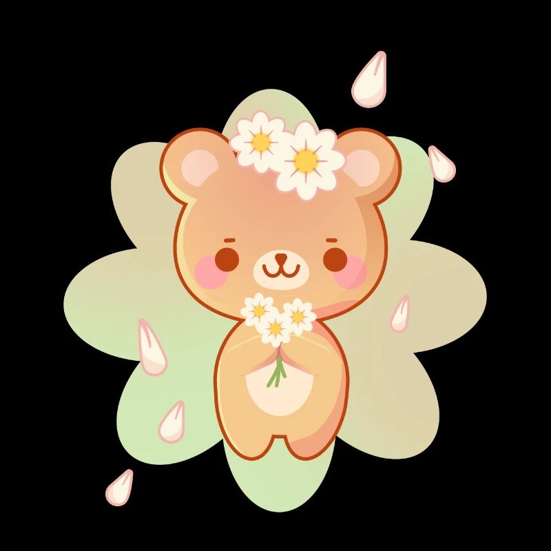 Kawaii Bär Sommer