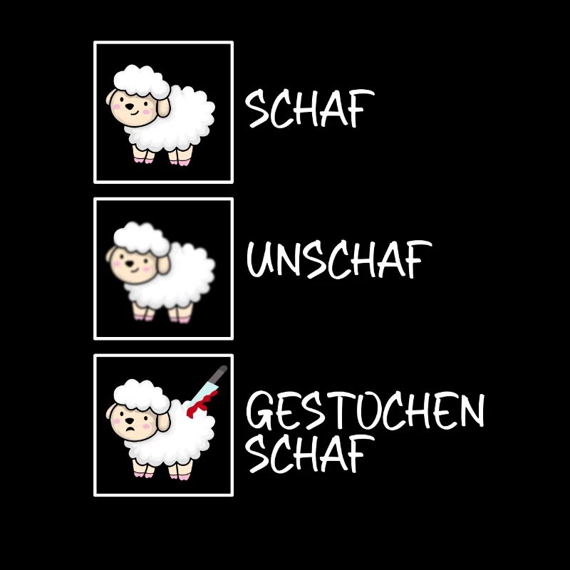 Schaf Unschaf Gestochen Schaf - Schafe