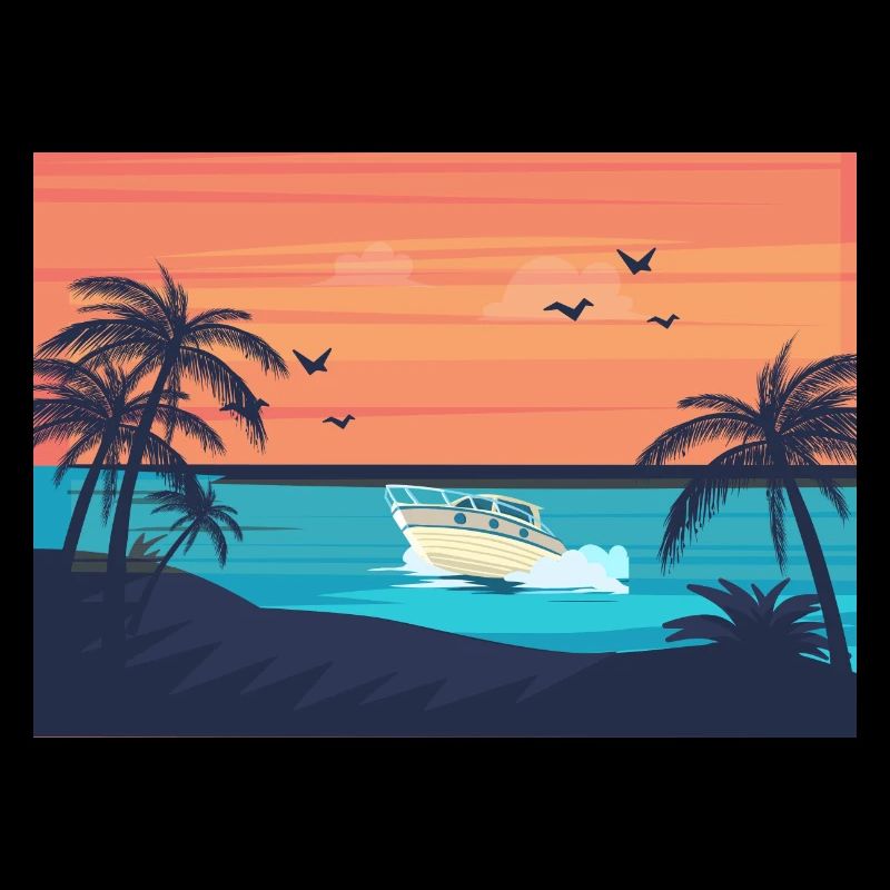 Beach / Sunset / Palm Trees