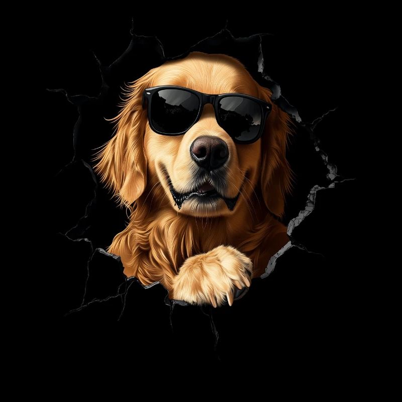Drôle de chiens Propriétaire de chien Chien mignon Retriever