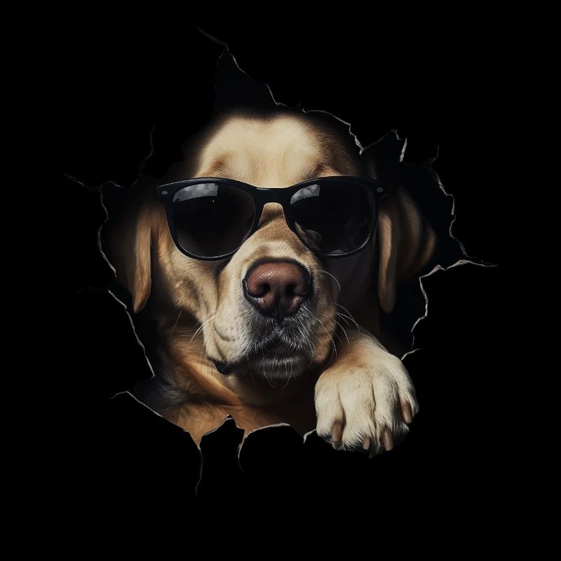 Drôle de chien propriétaire Chien mignon Labrador
