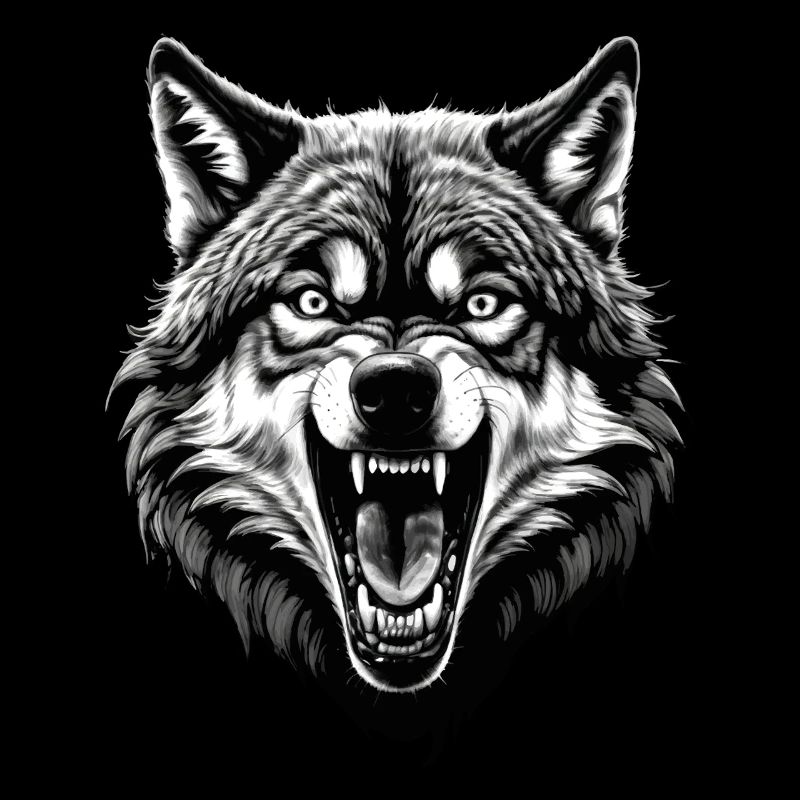 Wolf Liebhaber Wildtier Kunst Wolf Bunt Tier