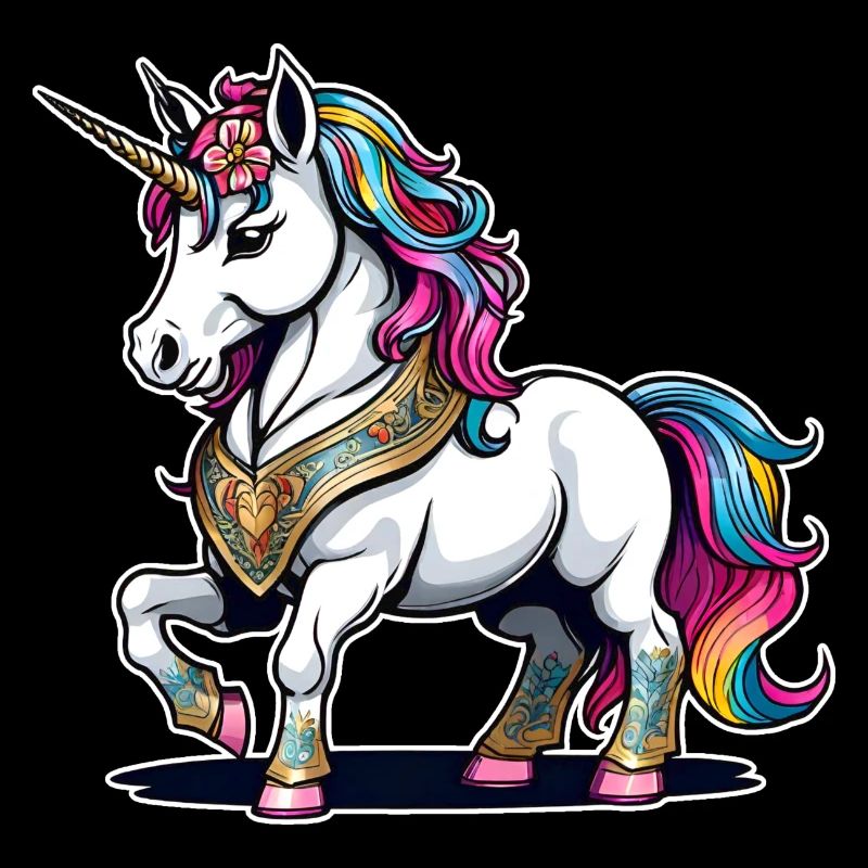 Regenbogen Einhorn
