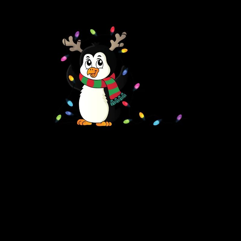 Weihnachten Pinguin Lichterkette Nikolaus süß