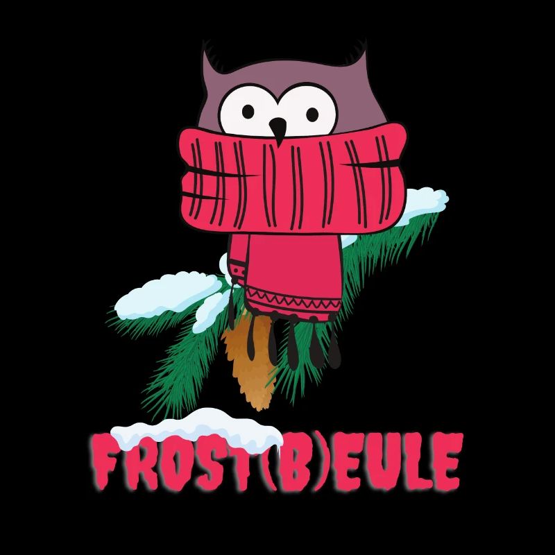 Frost Eule Frostbeule Lustig Winter Spaß Humor