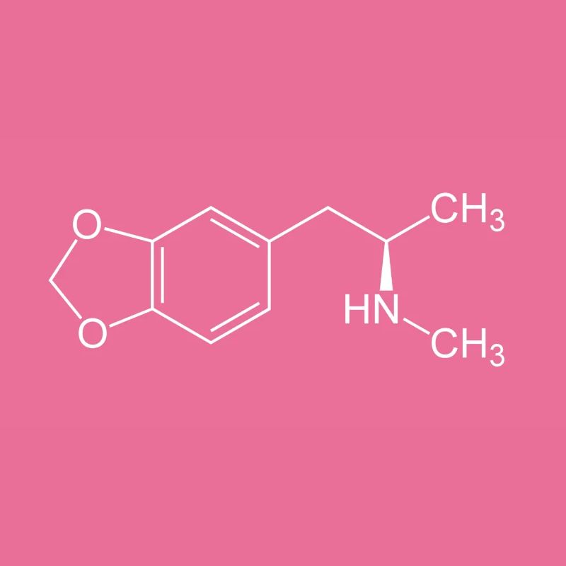 Structural formula MDMA