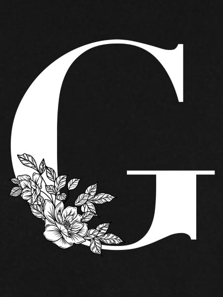 Buchstabe G Blume