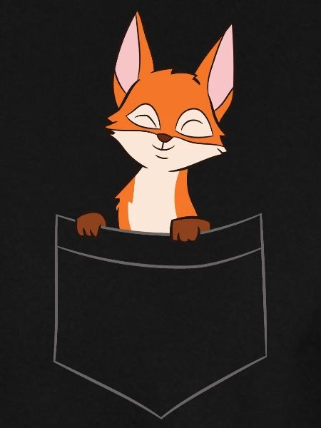 Fuchs - In Brusttasche / Hemdtasche