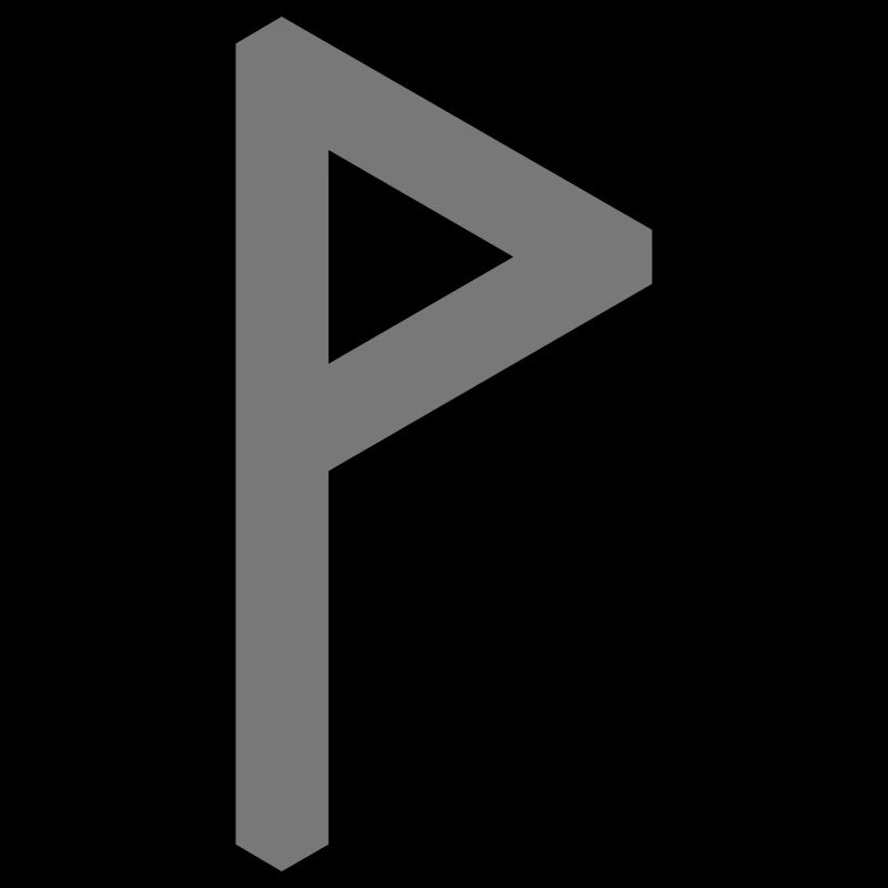 Rune: Wunjo ᚹ (W), Quantum Runes Futhark 0 ©
