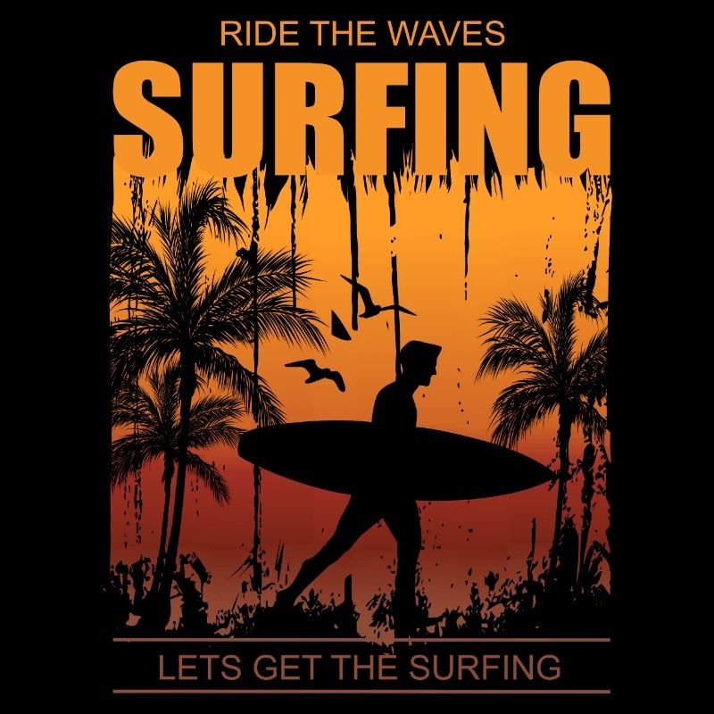 Surfer - Surfing Ride the Waves
