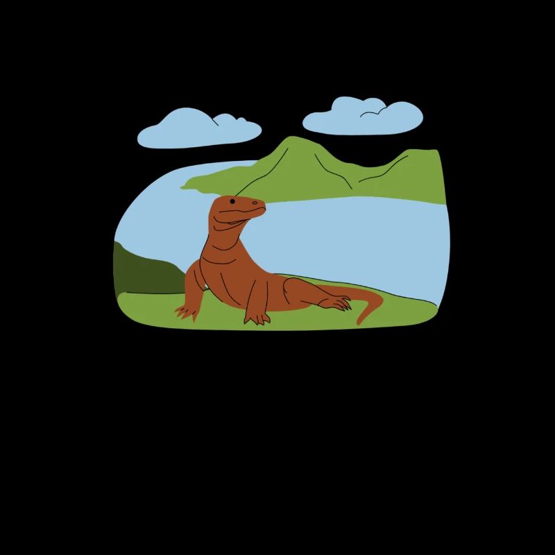 Majestätischer Komodowaran