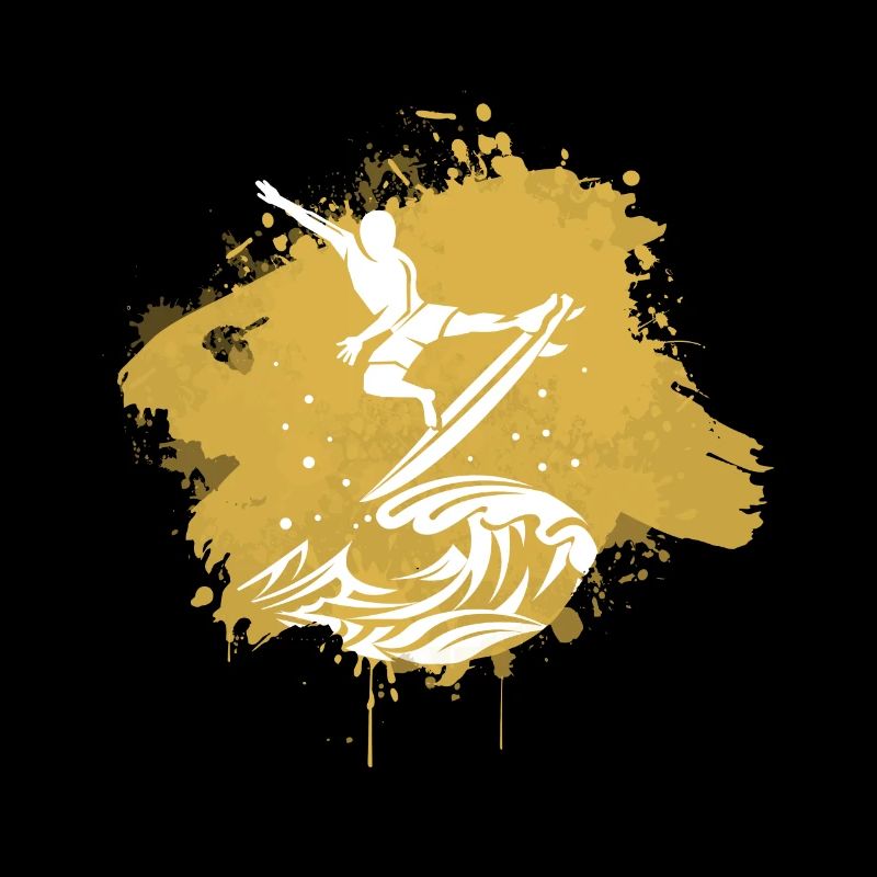 Surfen Surfer Surf Graffiti